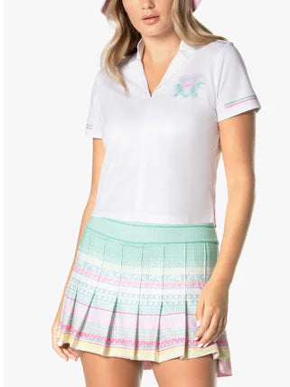 Women's Lucky in Love Deco in Love Retro Polo Women's Clothing