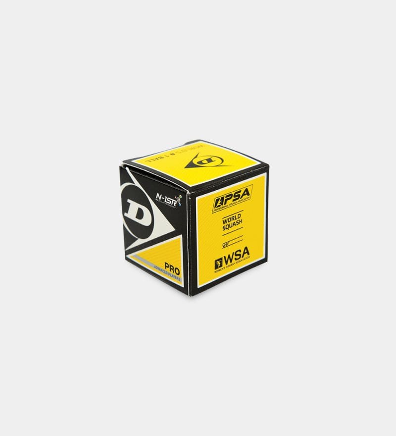 Dunlop "Double Yellow Dot" N-1STR Squash Balls ($5.29 For a Single) Squash Balls