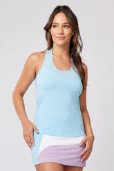 Women's Sofibella Racerback Overlay Tank Women's Clothing 