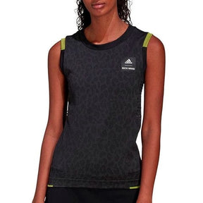 Adidas Women's Rich Mnisi Tennis Primeknit Tank Top - Black Women's Clothing 
