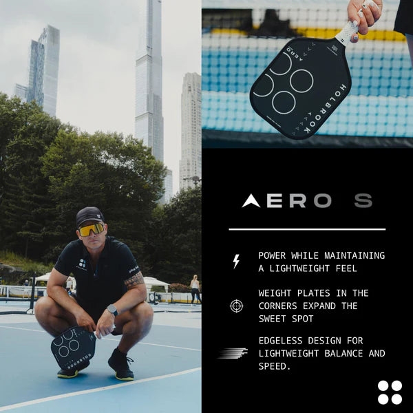 Holbrook Pro Aero S 16mm Pickleball Pack Pickleball Paddles 