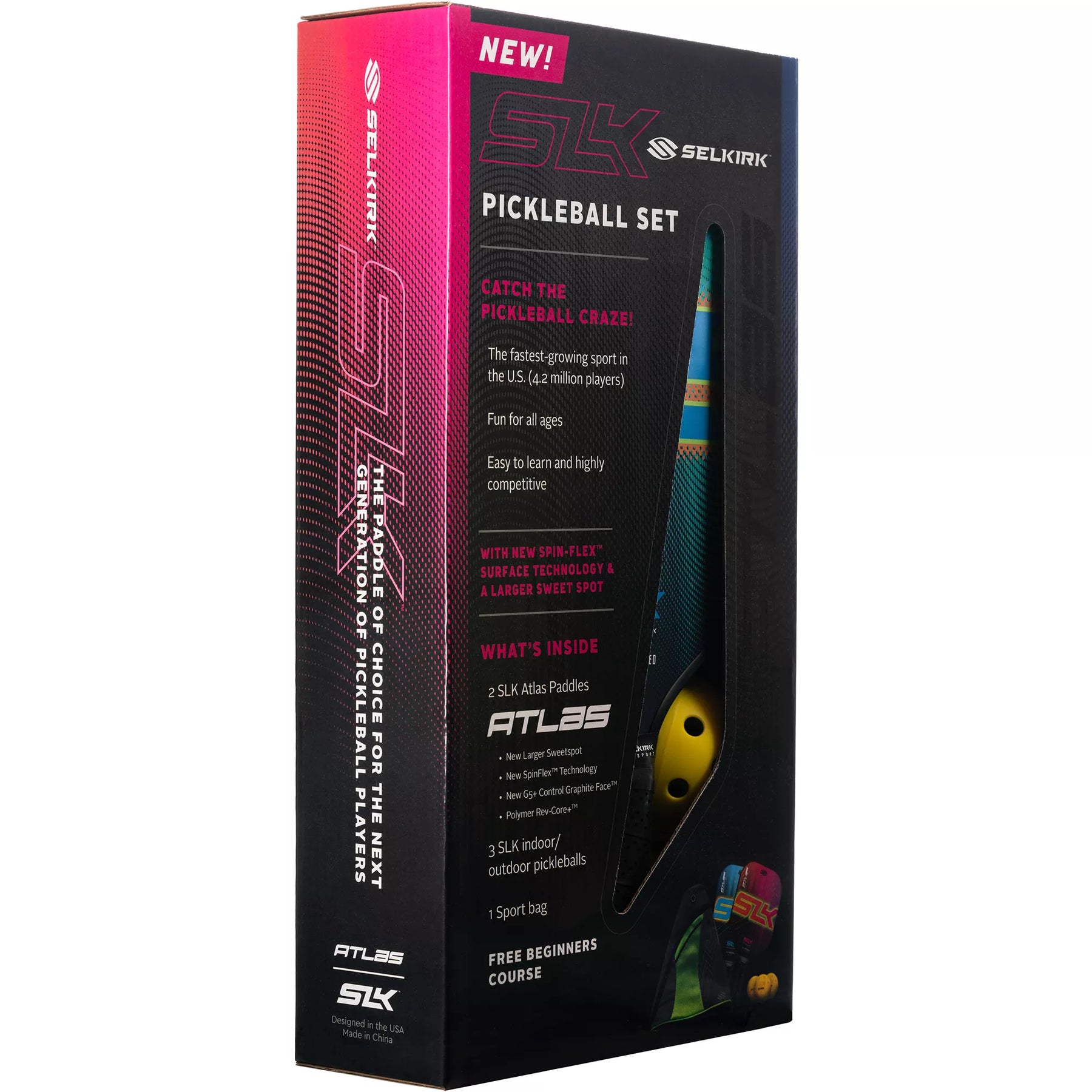 SLK by Selkirk Atlas Pickleball Bundle Pickleball Paddles 