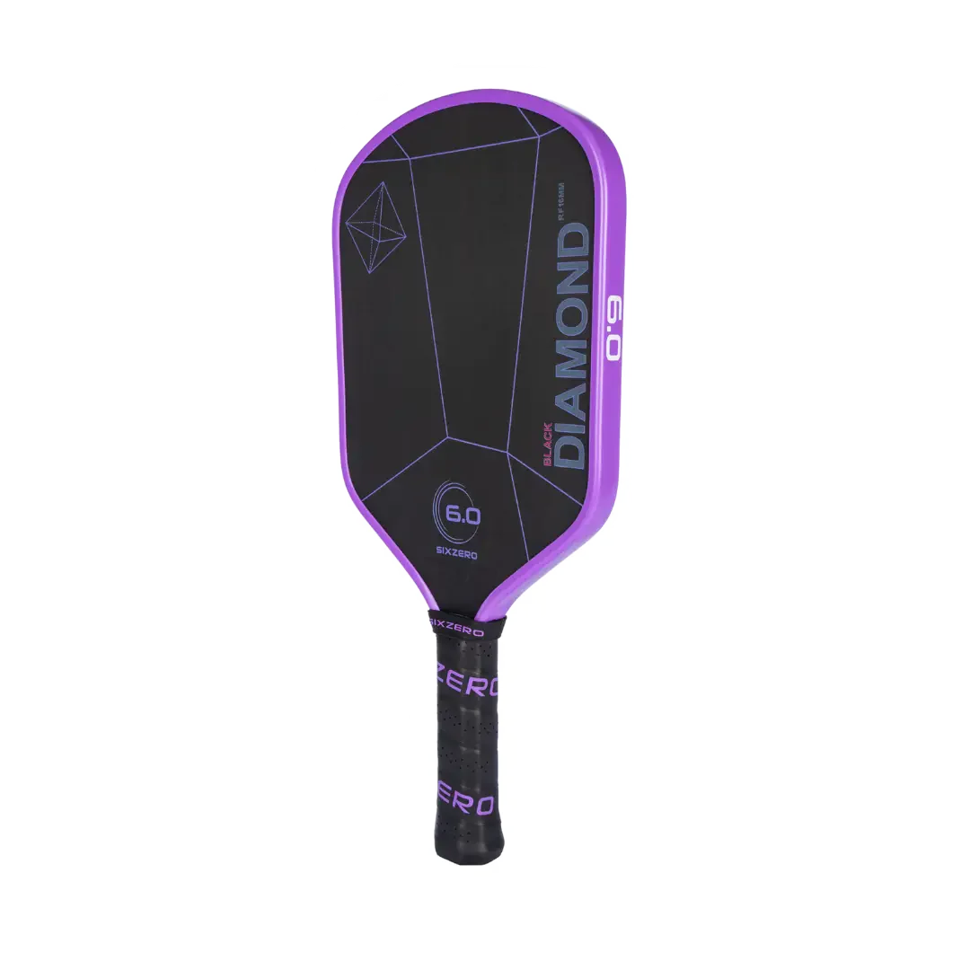 Six Zero 6.0 Black Diamond Power Pickleball Paddle Pickleball Paddles 