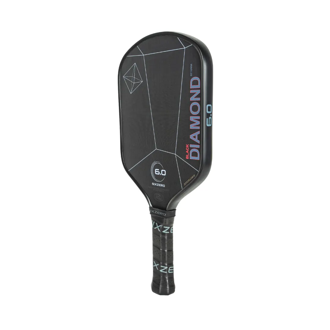 Six Zero 6.0 Black Diamond Power Pickleball Paddle Pickleball Paddles 