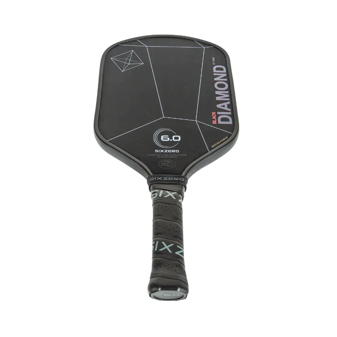Six Zero 6.0 Black Diamond Power Pickleball Paddle Pickleball Paddles 
