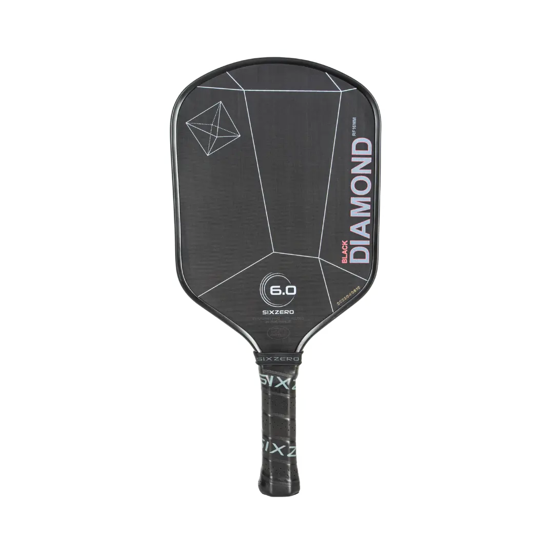 Six Zero 6.0 Black Diamond Power Pickleball Paddle Pickleball Paddles 