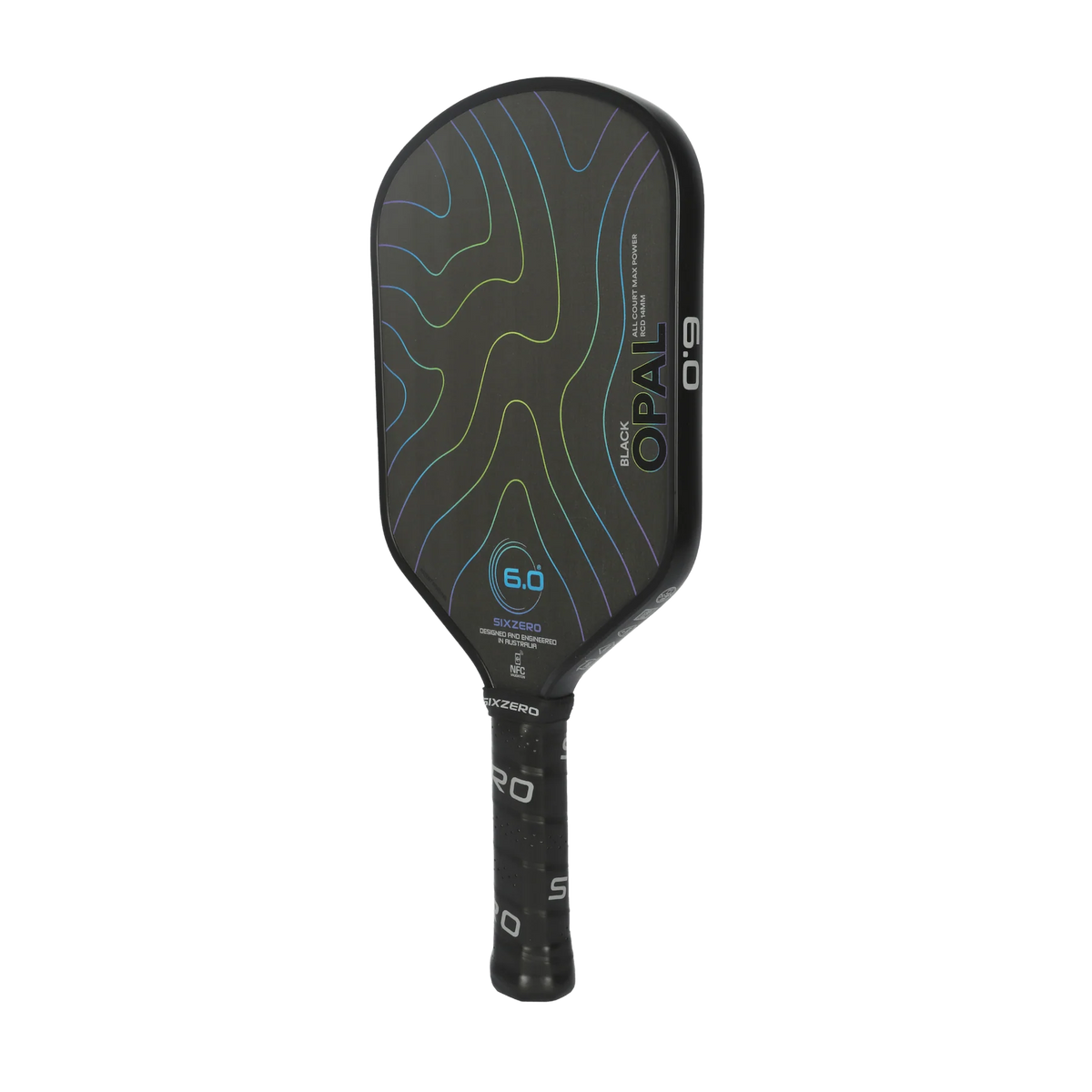 Six.Zero Black Opal 14mm Pickleball Paddle Pickleball Paddles 