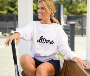 Women's Ame & Lulu Stitched Tennis Sweatshirt Women's Clothing 
