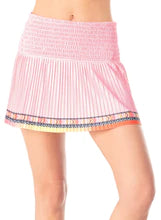 Women's Lucky In Love Long Coco Chevron Smocked Tennis Skirt Women's Clothing 