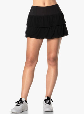 Women's Lucky in Love Sublime Stripe Mesh Skirt Women's Clothing 