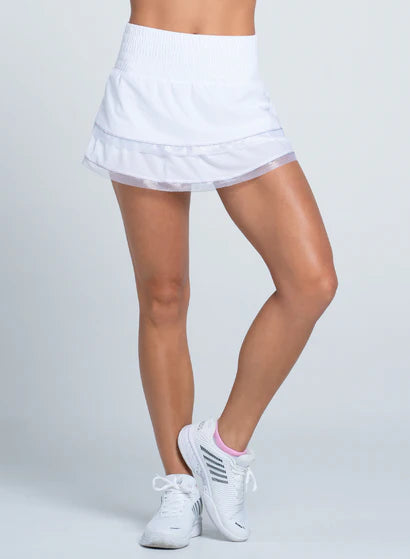 Women's Lucky in Love High Waist Double Ruffle Skirt Women's Clothing 