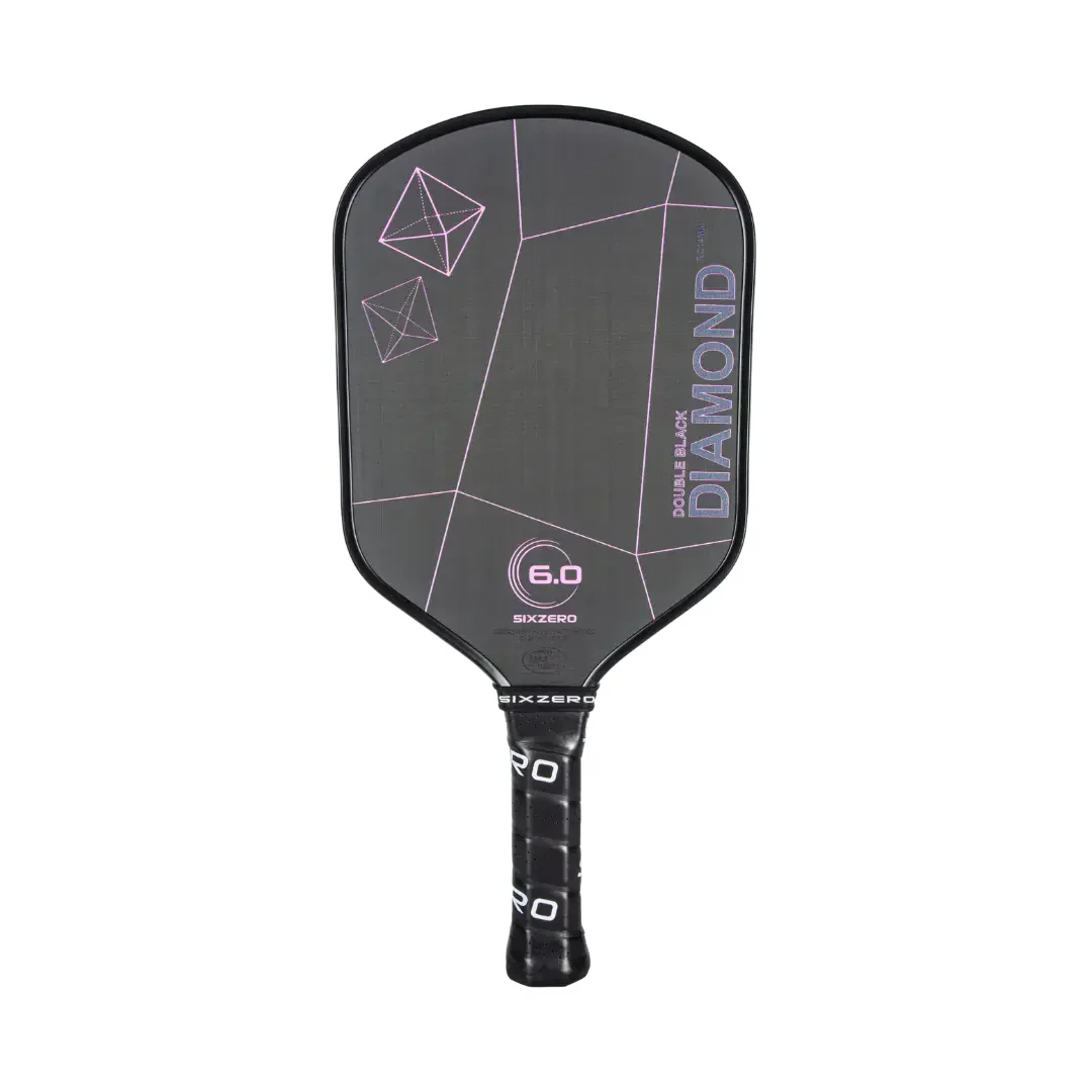 Six Zero 6.0 Double Black Diamond Control Pickleball Paddle Pickleball Paddles 