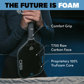 CRBN 4 TruFoam Waves (Hybrid, AeroCurve) Pickleball Paddle Pickleball Paddles 