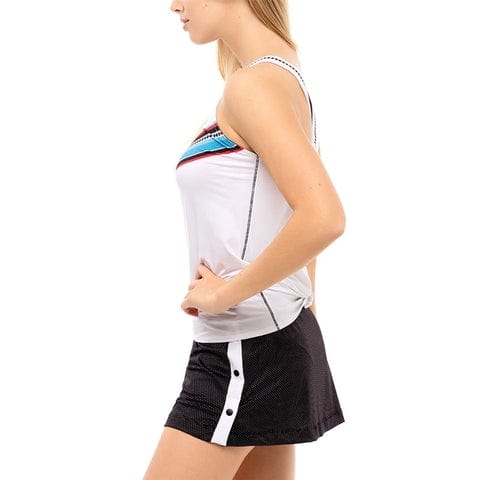 Women's Lucky in Love Color Block Tie Back Shirt Women's Clothing 