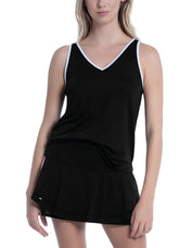 Women's Lucky In Love Easy Breezy Tennis Tank Women's Clothing 