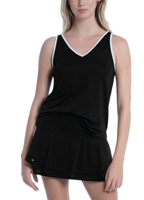 Women's Lucky In Love Easy Breezy Tennis Tank Women's Clothing 