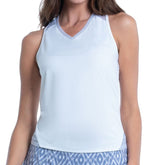Women's Lucky In Love Ikat Tie Back Tennis Tank Women's Clothing 