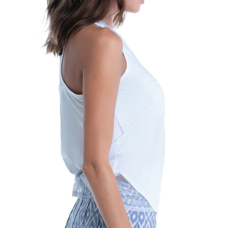 Women's Lucky In Love Ikat Tie Back Tennis Tank Women's Clothing 