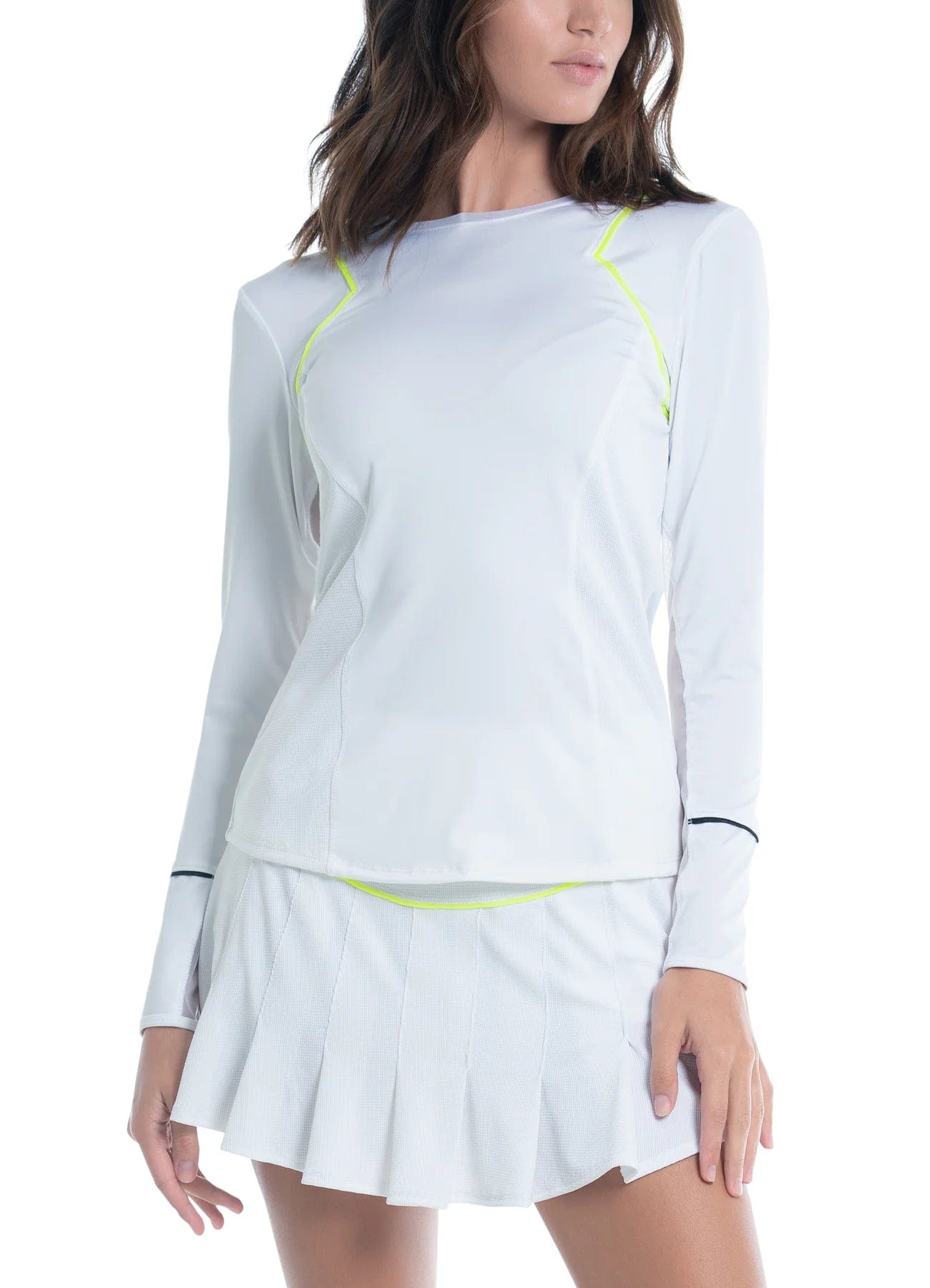 Women's Lucky In Love Dynamic Long Sleeve Tennis Top Women's Clothing 