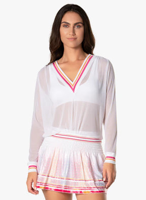 Women's Lucky in Love Classic Mesh Pullover Women's Clothing 