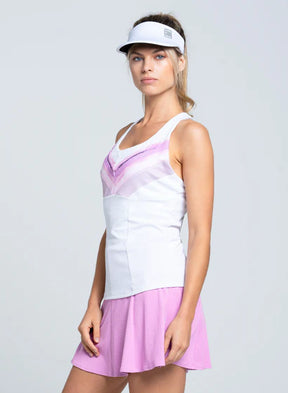 Women's Lucky in Love Mystic Petal Racerback Tank w/ Bra Women's Clothing 
