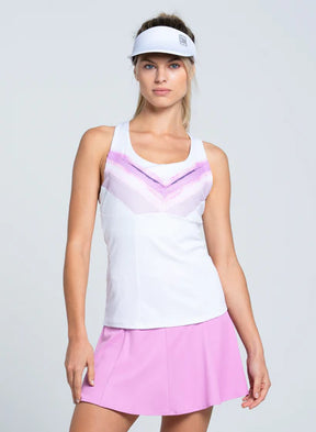 Women's Lucky in Love Mystic Petal Racerback Tank w/ Bra Women's Clothing 