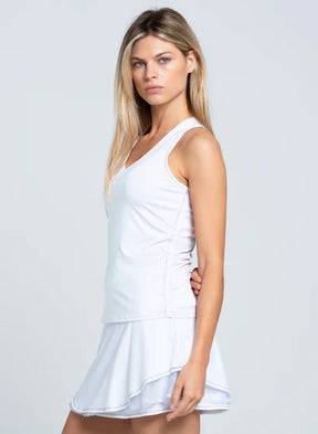Women's Lucky in Love V-Neck Tank w/ Bra Women's Clothing 