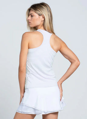 Women's Lucky in Love V-Neck Tank w/ Bra Women's Clothing 