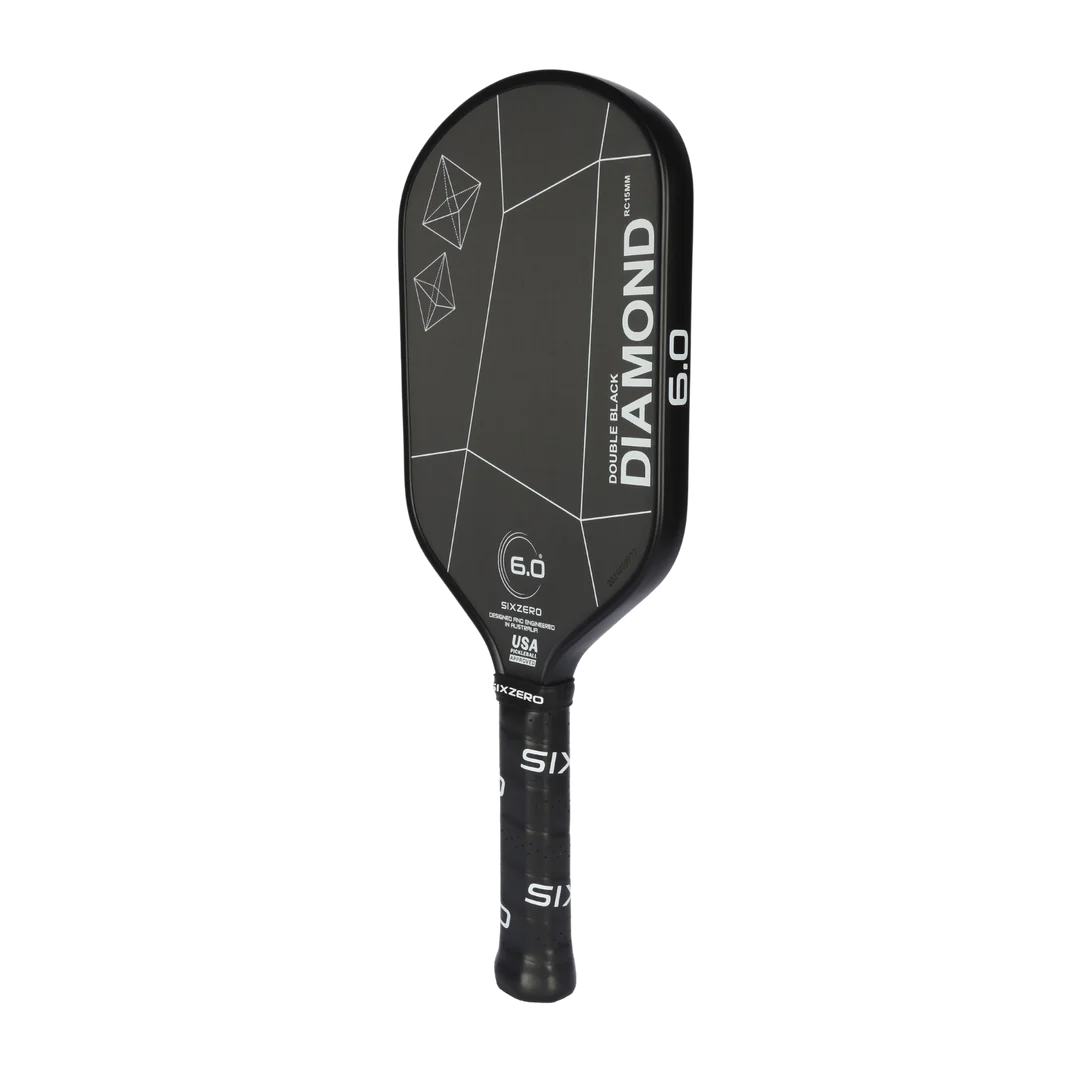 Six Zero Double Black Diamond Control Elongated Pickleball Paddle Pickleball Paddles 
