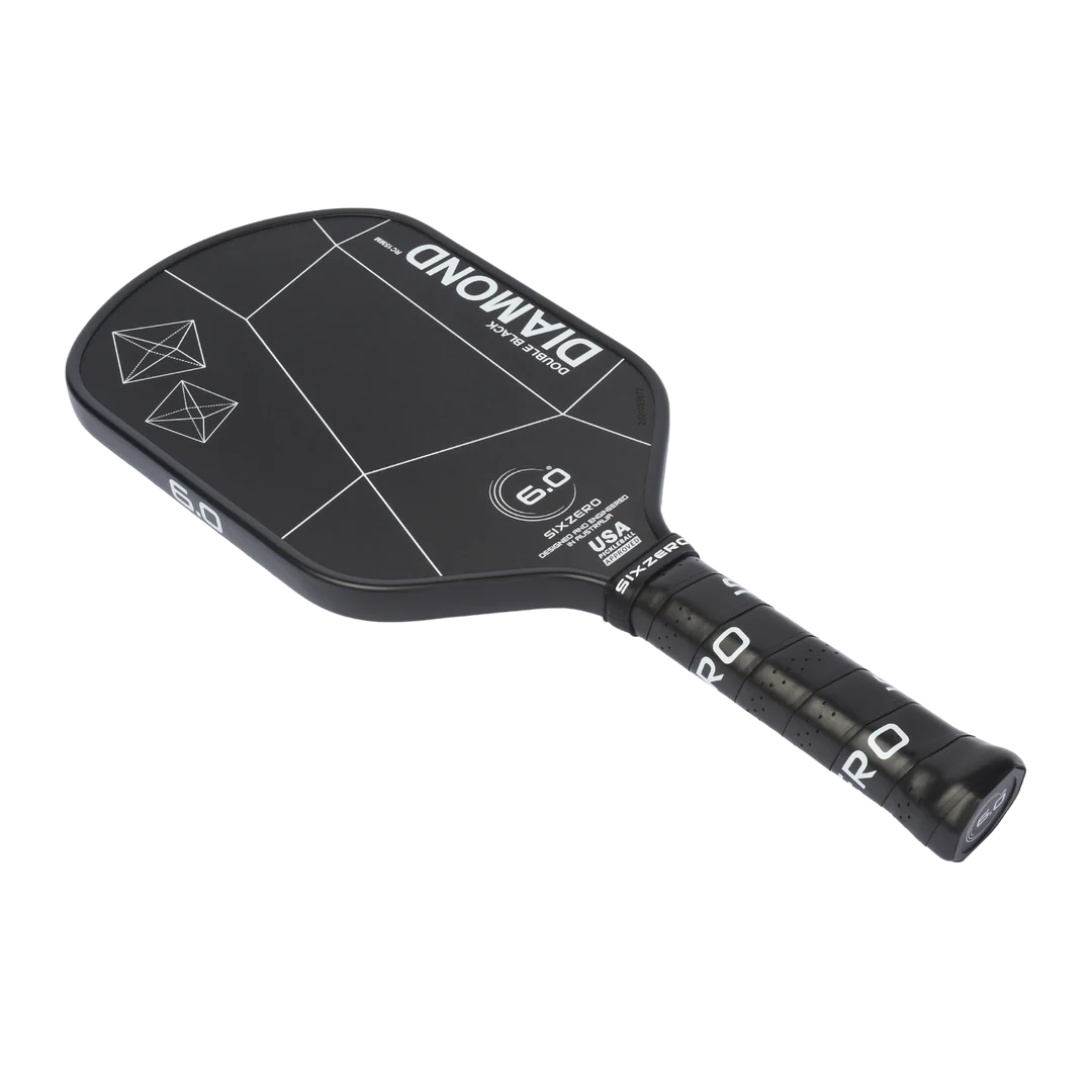 Six Zero Double Black Diamond Control Elongated Pickleball Paddle Pickleball Paddles 