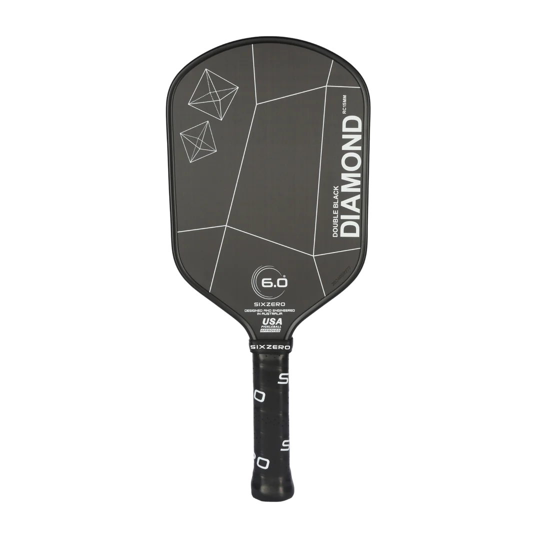 Six Zero Double Black Diamond Control Elongated Pickleball Paddle Pickleball Paddles 