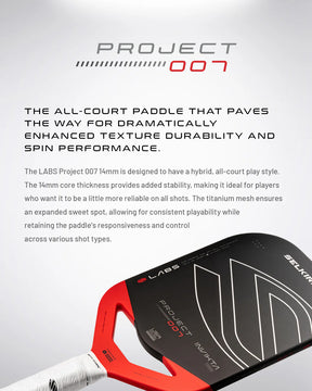 Selkirk LABS Project 007 14mm Pickleball Paddle Pickleball Paddles 