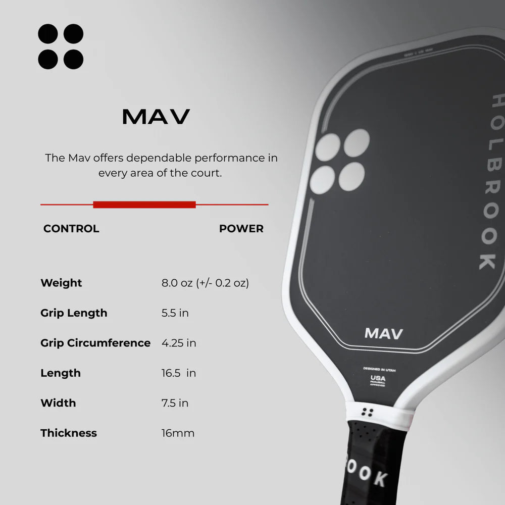 Holbrook Mav Pickleball Paddle Pickleball Paddles 