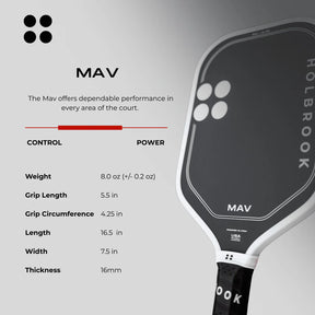 Holbrook Mav Pickleball Paddle Pickleball Paddles 