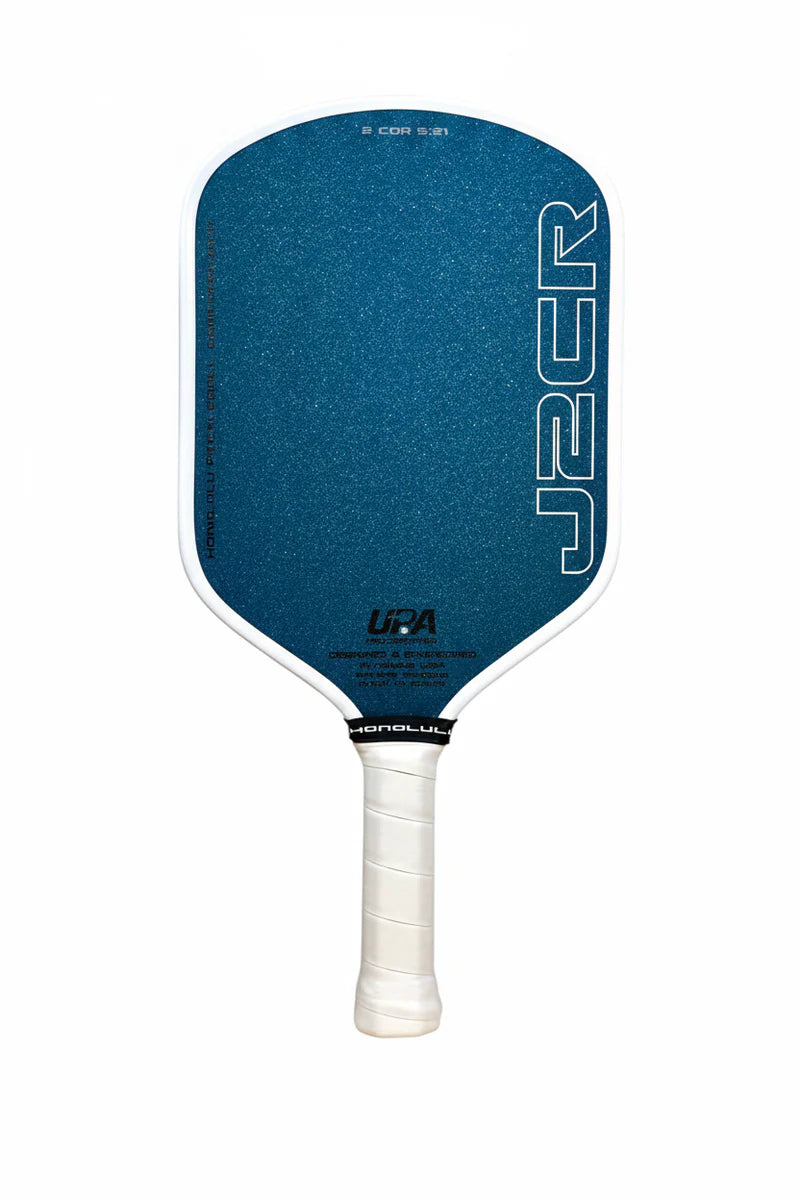 Honolulu Pickleball Company J2CR Crystal Blue Endurance Surface Pickleball Paddle