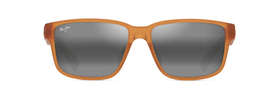Maui Jim Kuniahi AF Sunglasses - Matte Transparent Orange Sunglasses 