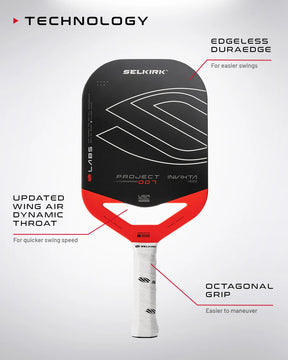 Selkirk LABS Project 007 10mm Pickleball Paddle & Soft Case Pickleball Paddles 