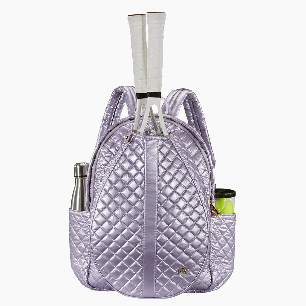 Oliver Thomas Wing Woman Tennis Backpack - Lavender Metallic Tennis Bags 