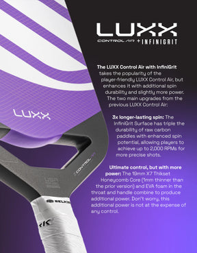 Selkirk LUXX Control Air with InfiniGrit Invikta Pickleball Paddle Pickleball Paddles 
