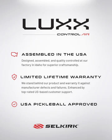 Selkirk Luxx Control Air Invikta Pickleball Paddle Pickleball Paddles 