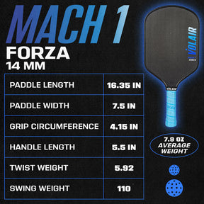 Volair Mach 1 Forza Pickleball Paddle Pickleball Paddles 
