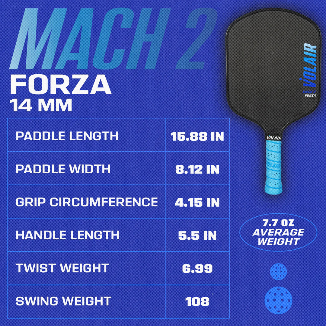 Volair Mach 2 Forza Pickleball Paddle Pickleball Paddles 