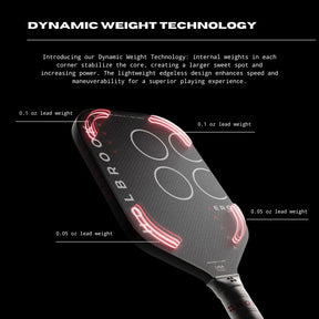 Holbrook Pro Aero Metallic T 16mm Pickleball Paddle Pickleball Paddles 