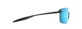 Maui Jim Palulu Sunglasses - Matte Black w/ Blue Hawaii Sunglasses 