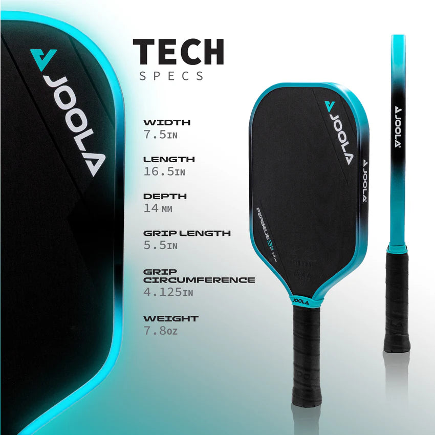 JOOLA Perseus 3S 14mm Pickleball Paddle Pickleball Paddles 