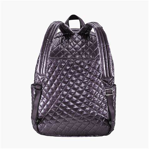 Oliver Thomas Wing Woman Tennis Backpack - Plum Royale Metallic Tennis Bags 