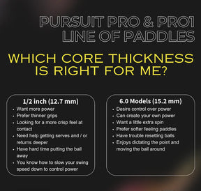 Engage Pursuit Pro1 6.0 Widebody Pickleball Paddle Pickleball Paddles 