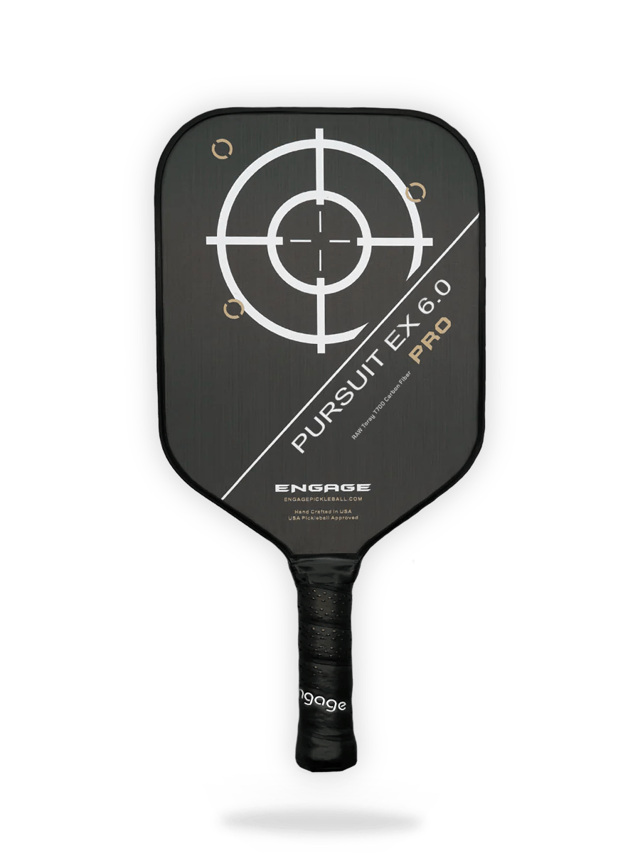Engage Pursuit Pro EX 6.0 RAW T700 Carbon Fiber Pickleball Paddle Pickleball Paddles 