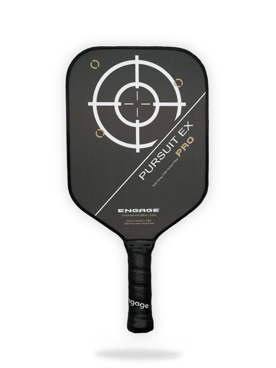 Engage Pursuit Pro EX Raw T700 Carbon Fiber Pickleball Paddle Pickleball Paddles 