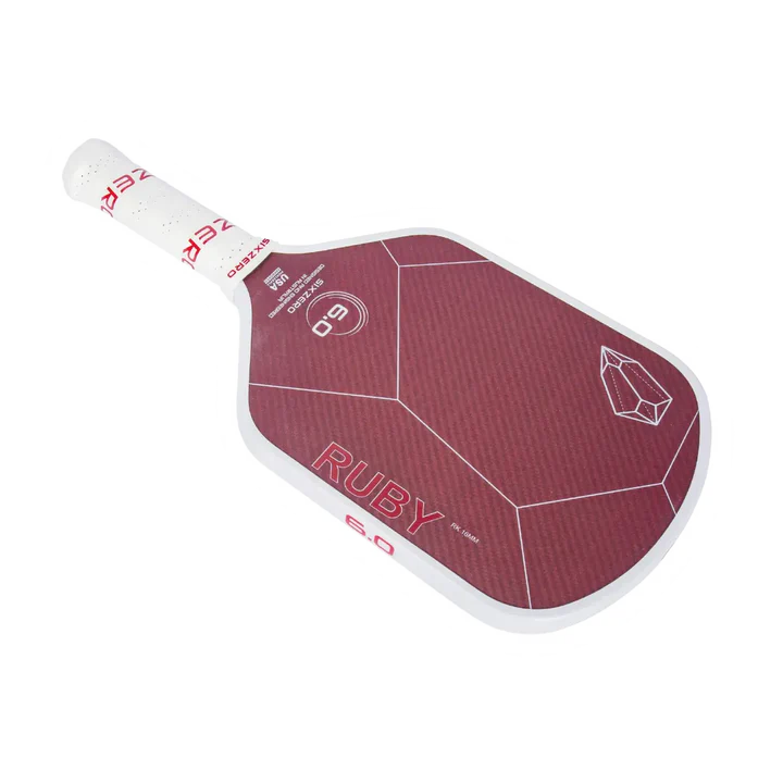 Six Zero Ruby 16mm Pickleball Paddle Pickleball Paddles 